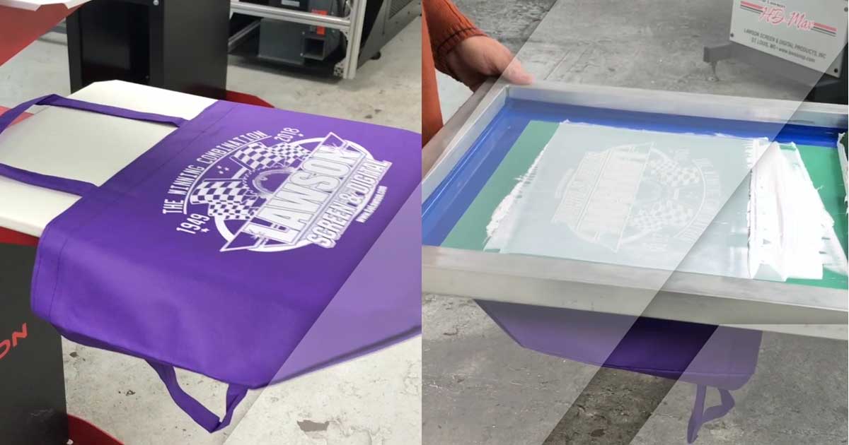 Screen printing on cloth bags Clearance
