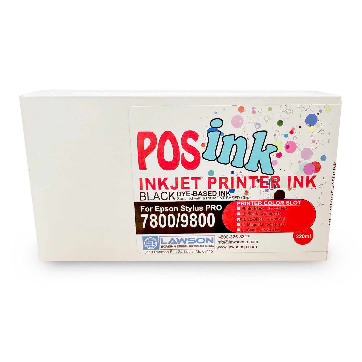 EPSON Stylus Pro 7890/9890 POSink DYE Cartridges
