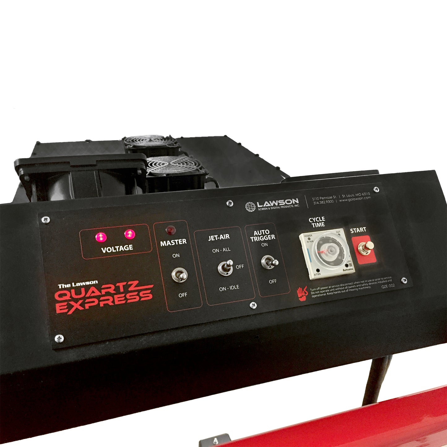 Quartz Express Flash Unit. closeup on control panel