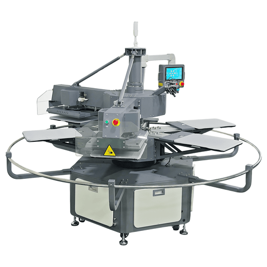 Industrial machine with a digital display on a white background
