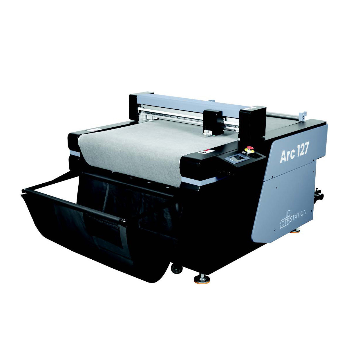 Arc 127 DTF Roller Cutter featuring a 27-inch cutting width and dual-blade technology for precise automated contour cutting of DTF and UV DTF films.