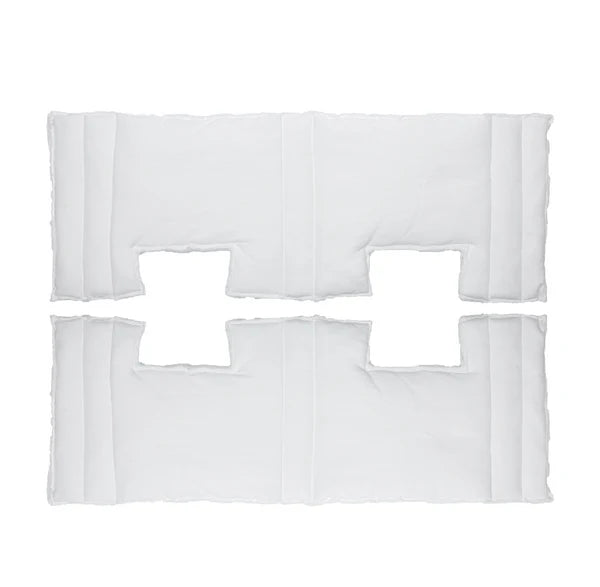 2 white fabric filter