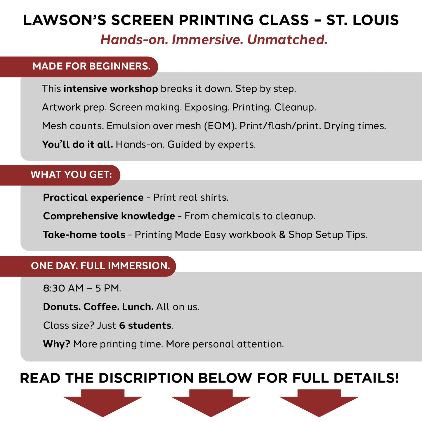Learn to Screen Print class in St. Louis