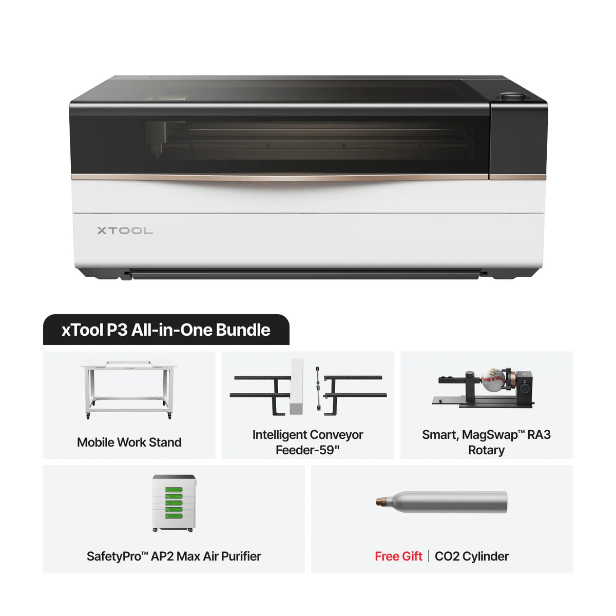 xTool P3 Desktop CO2 Laser Cutter