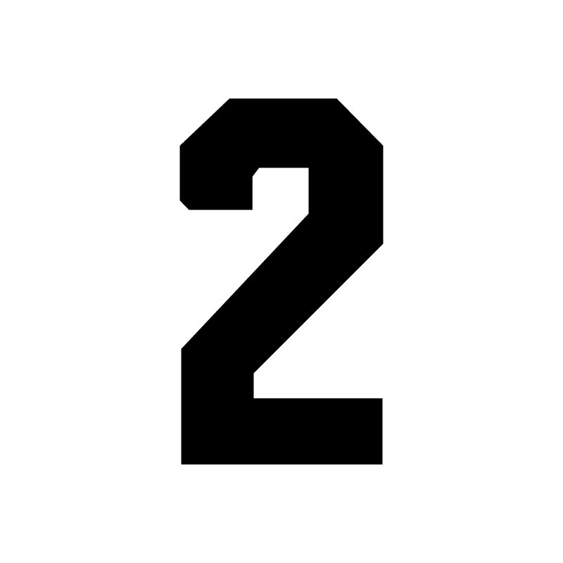 Standard 2 Block Numbering Stencils  Screen Print Athletic Numbers –  Lawson Screen & Digital Products