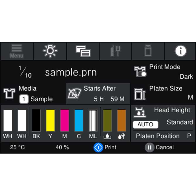 Epson SureColor F3070 DTG Production Edition Printer Lawson Screen & Digital Products dtg printer screen printing direct to garment equipment machine printers