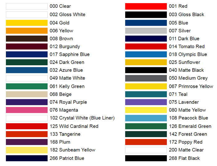 FDC 4200 Series Calendered High Gloss Vinyl - 15" Wide