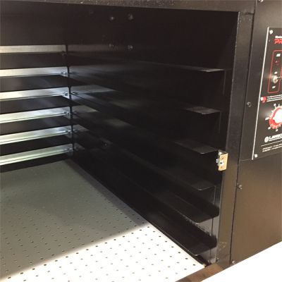 Pro-Cure Screen Printing Screen Dryer With Door Open