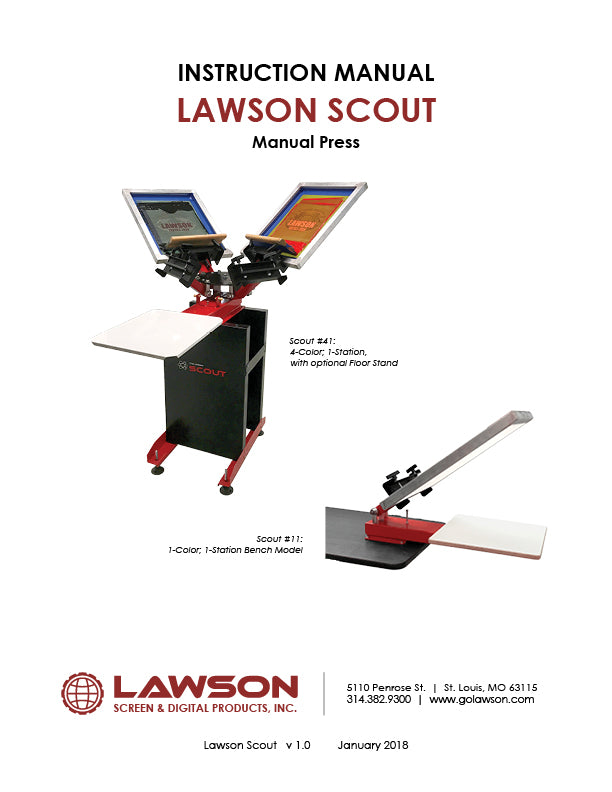 Manual T-Shirt Press Instruction Manuals