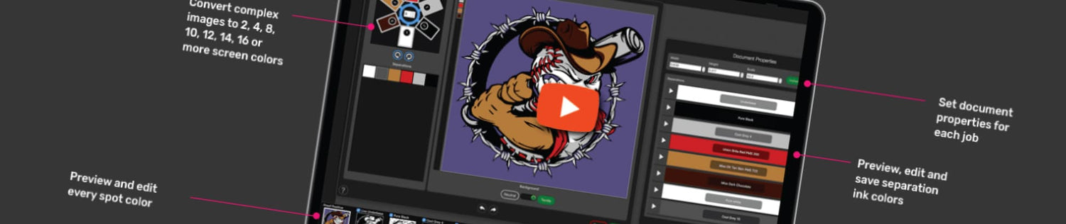 Demo of Spot Process Separation Studio by Freehand Graphics