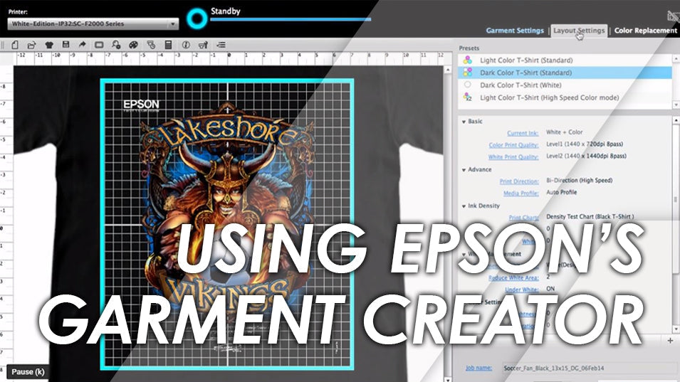 Video Overview: Printing with the Epson Garment Creator Software