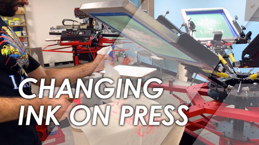 Video Overview: Changing Plastisol Ink on Press