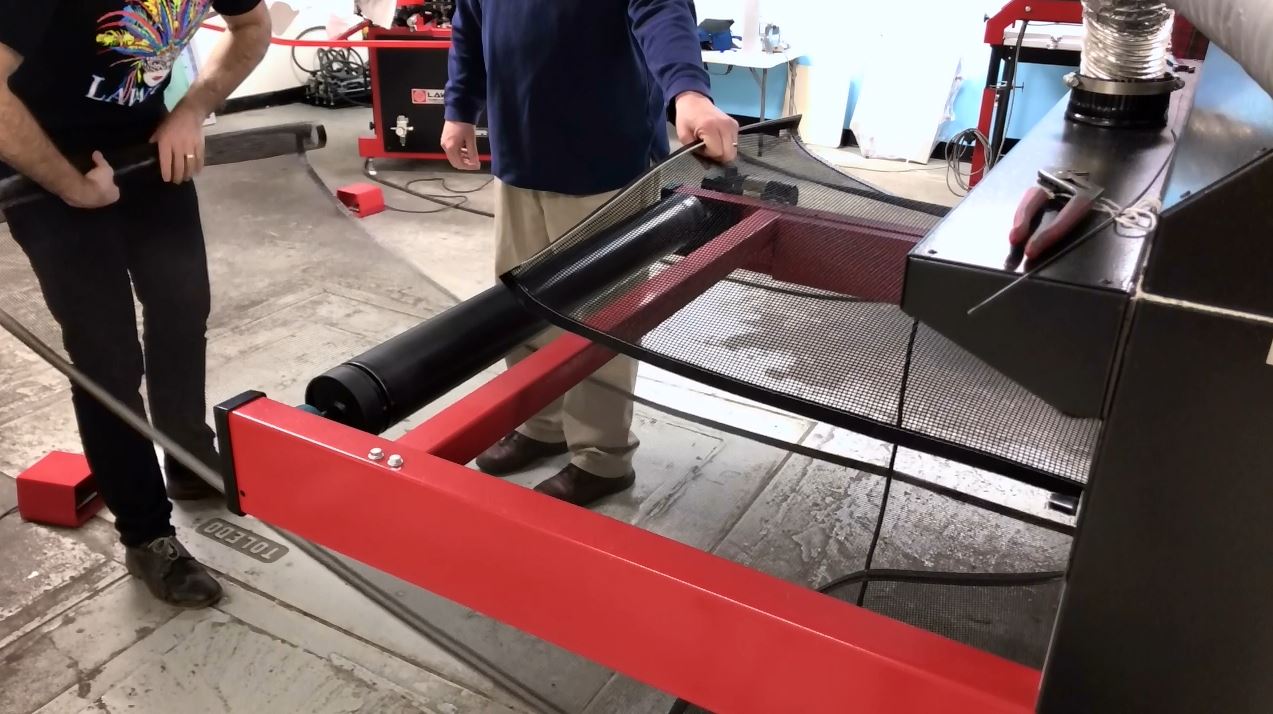 Installing a New Conveyor Dryer Belt