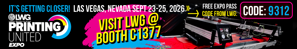 Visit Lawson Workhorse Group (LWG) at PRINTING United Expo 2026