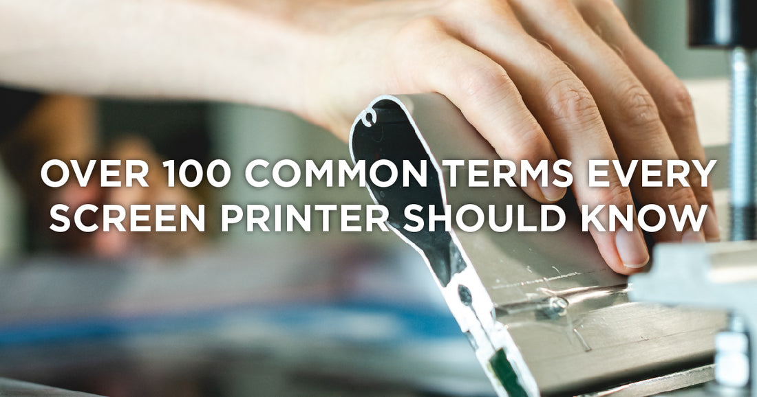 Over 100 Common Terms Ever Screen Printer Should Know - Picture of a manual screen printing machine inside a shop