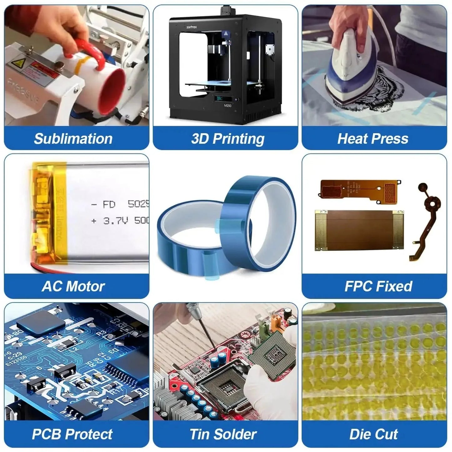0.39" Sublimation Heat Tape (5 rolls Per box)