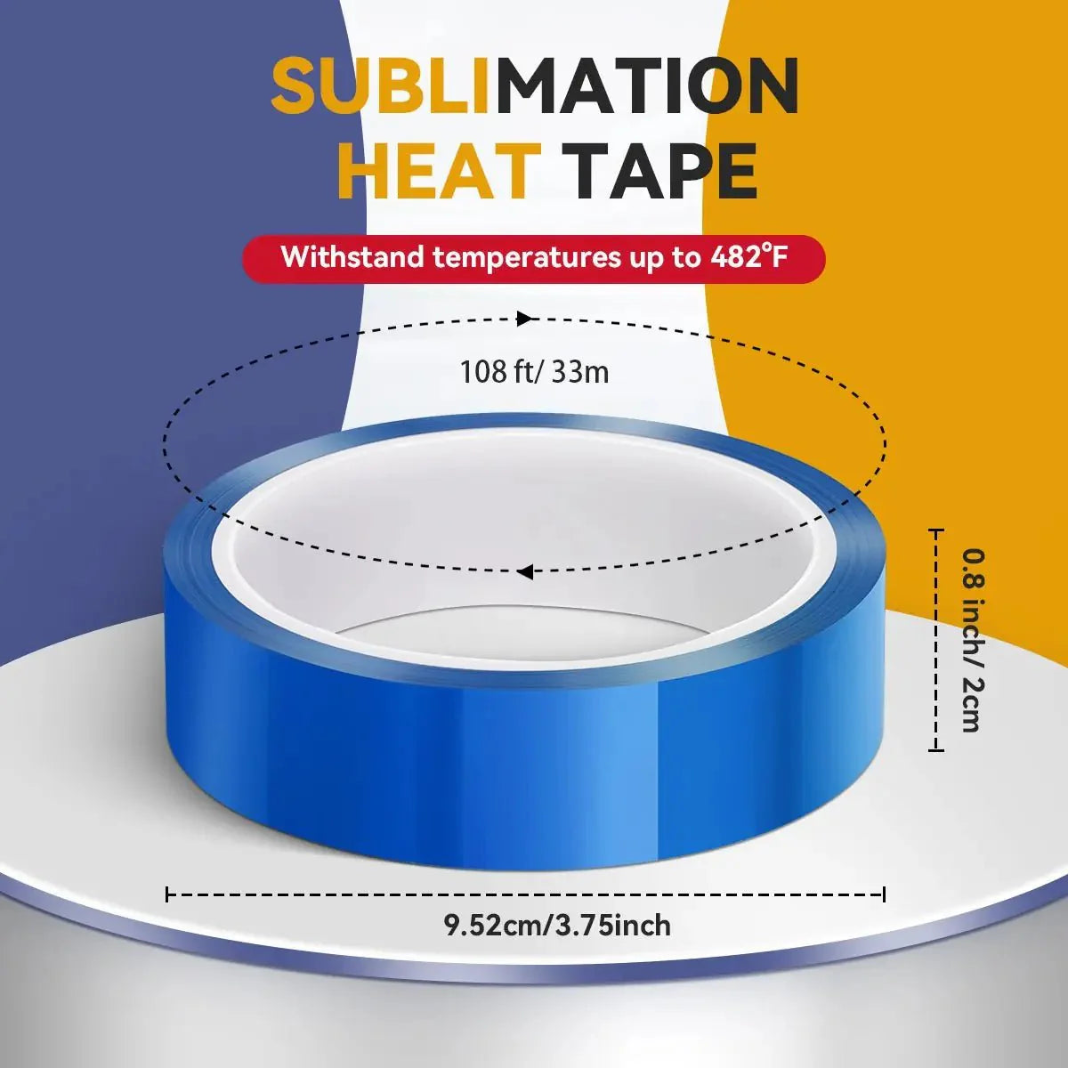 0.78" Sublimation Heat Tape ( 5 rolls Per Box )