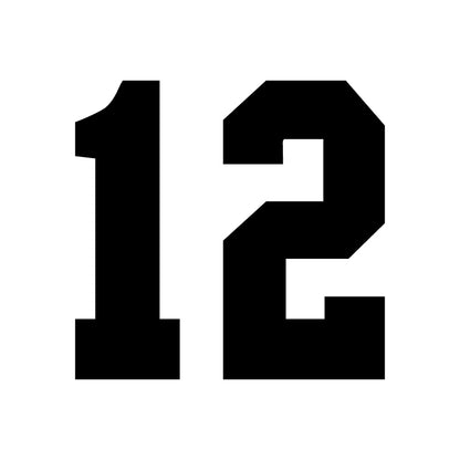 Number Stencil for Athletic Jerseys - 3 - 100pc — Texsource Screen  Printing Supply