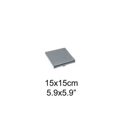 A small square gray product shown on a white background with text below reading 15x15cm and 5.9x5.9".