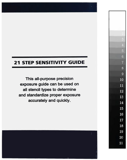 21 Step Sensitivity Guide for Screen Exposing