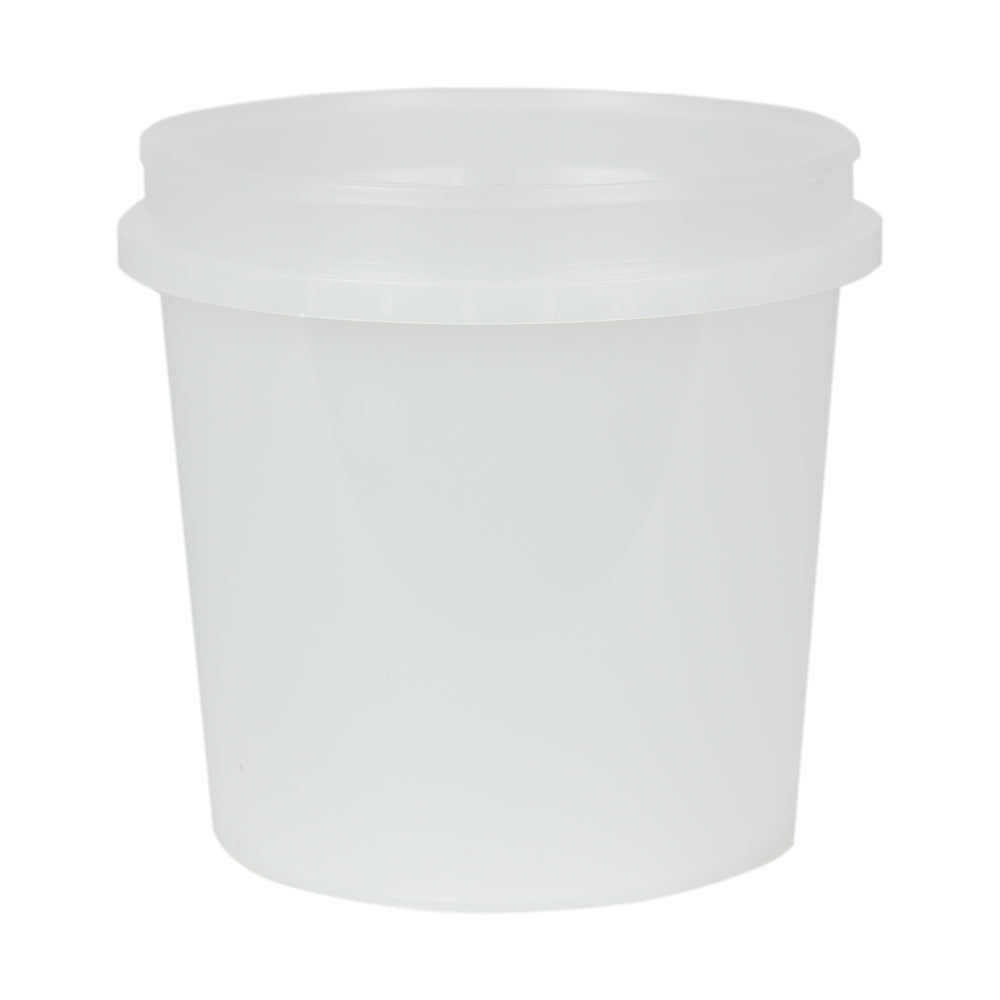 Clear Quart Mixing Pail with Lid