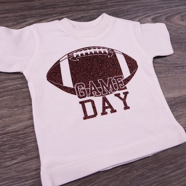 GlitterFlex®ULTRA - brown football shirt example