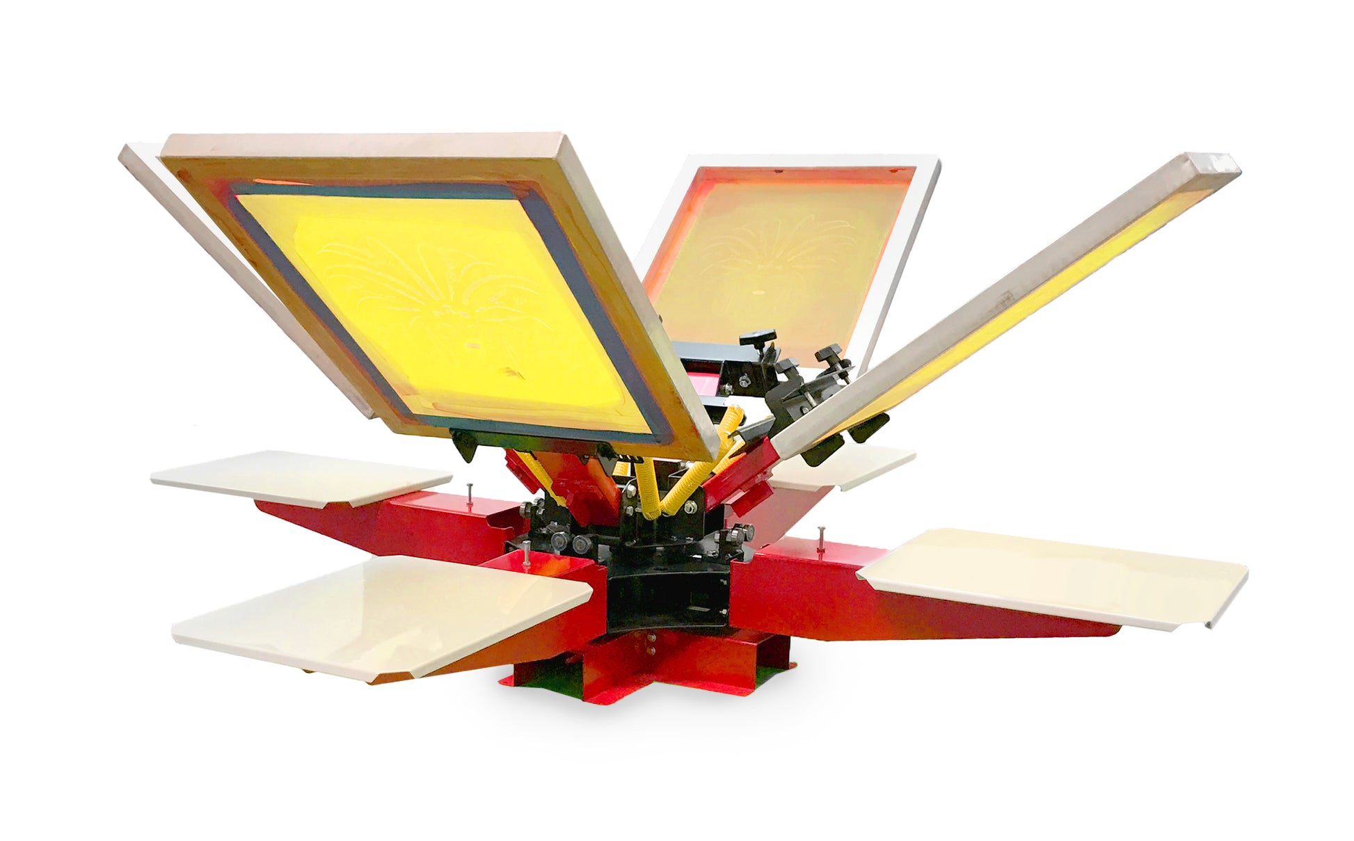 Screen Printing Machine 1 Station 4 Color Screen Printing Kit for T-Shirt  DIY Screen Printing Press