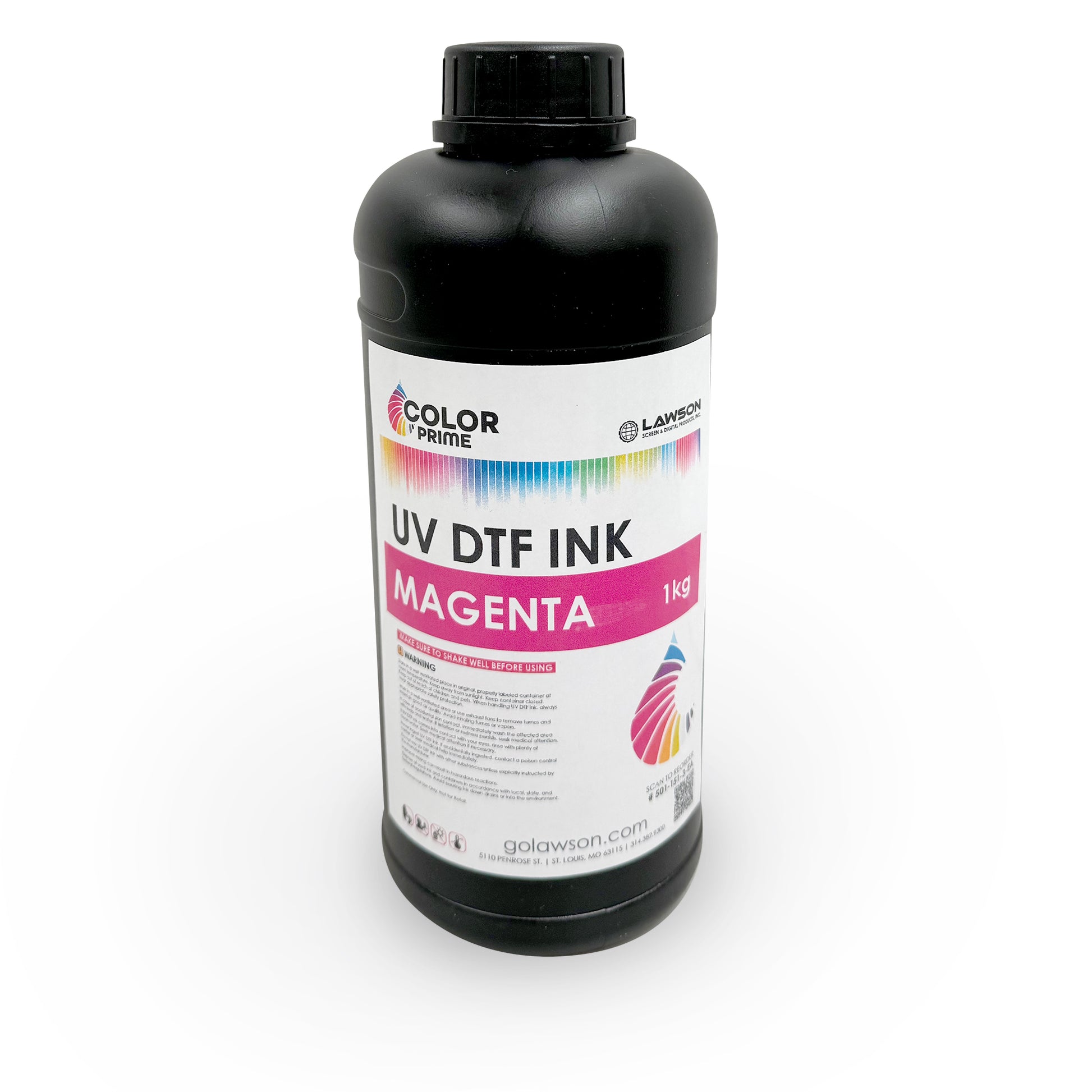 ColorPrime UV DTF Ink Magenta dtf printer screen printing direct to fabric equipment printers supplies platen ink maintenance cleaning