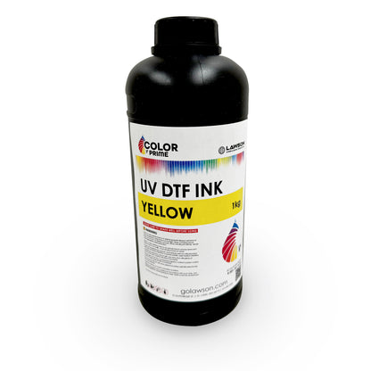 ColorPrime UV DTF Ink Yellow dtf printer screen printing direct to fabric equipment printers supplies platen ink maintenance cleaning