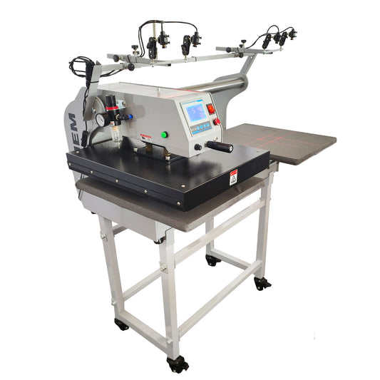 MEM 16" x 20" Semi-Auto Dual Station Pneumatic Heat Press with Laser Alignment