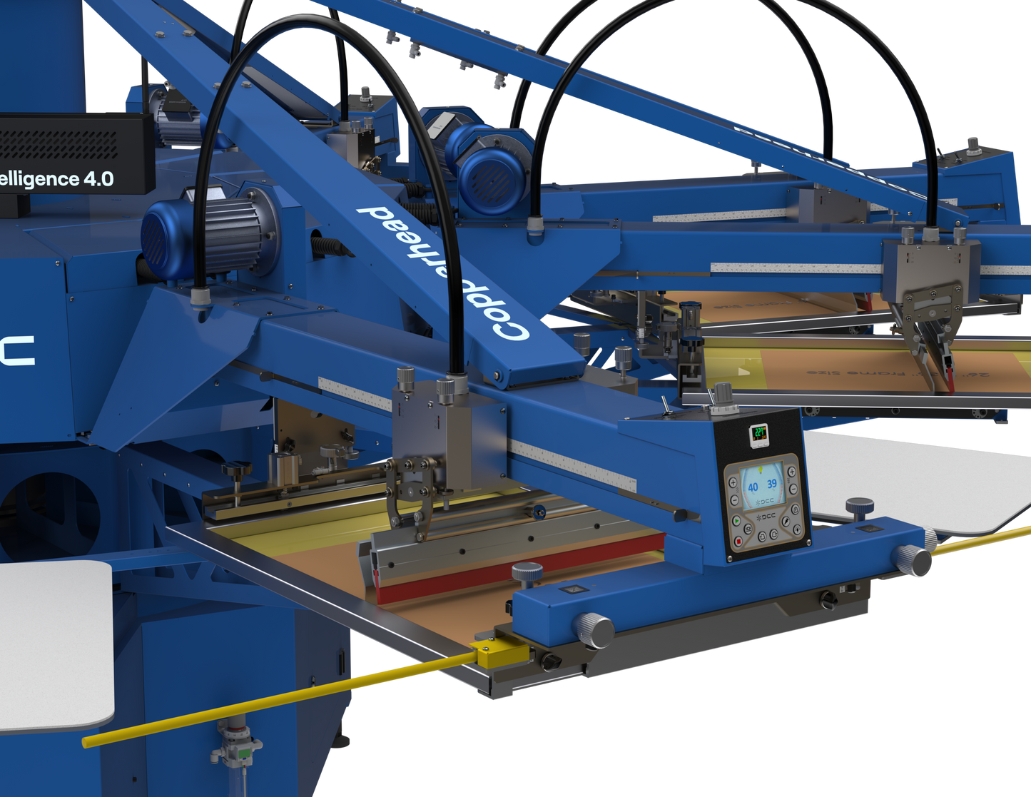 Copperhead Matrix Di4.0 Automatic Screen Press: printhead sideview