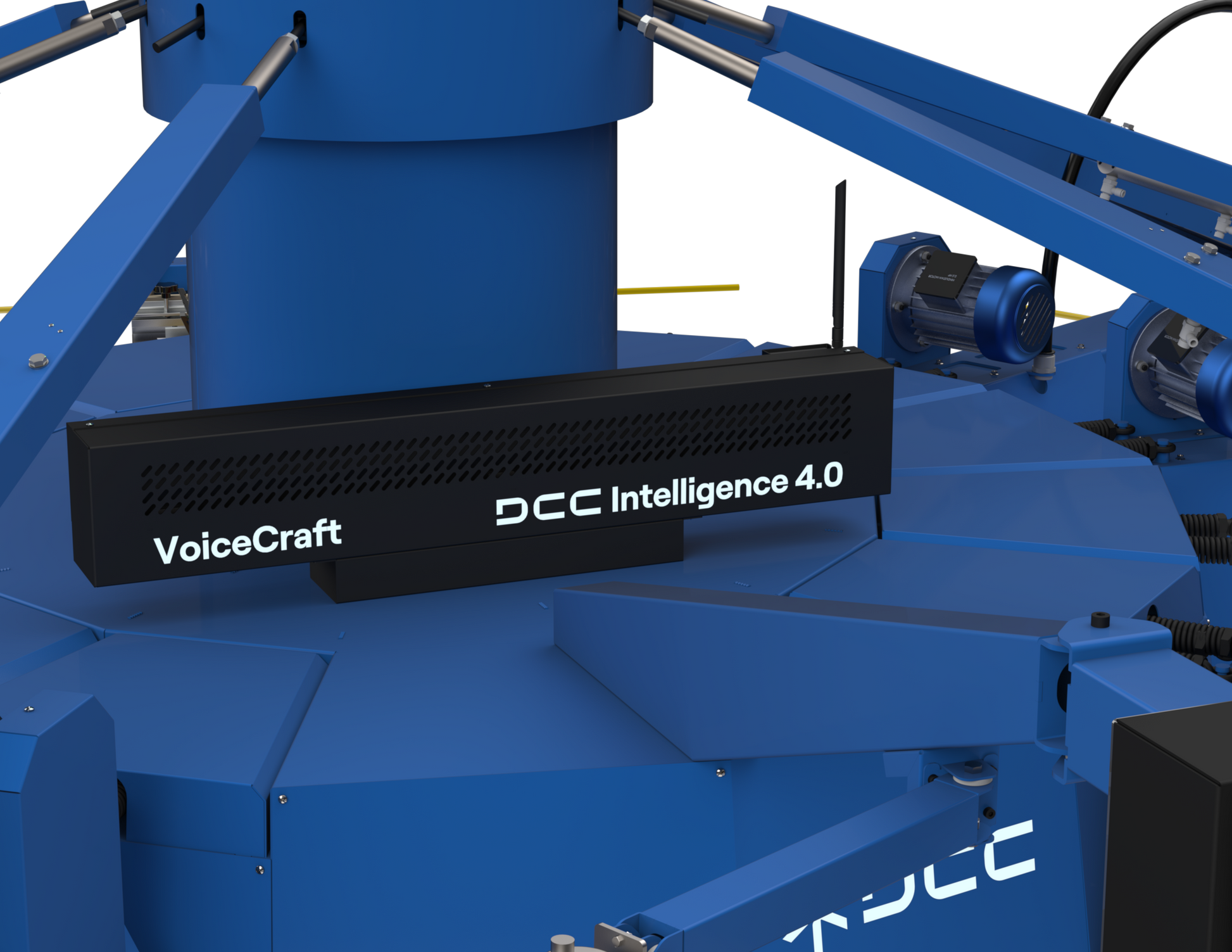 DCC Intelligence 4.0 VoiceCraft system on the Lawson Copperhead Matrix Di4.0, providing instant voice alerts, maintenance reminders, and audio-visual guidance for high-efficiency screen printing.