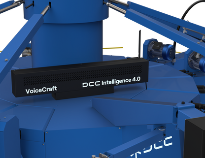 DCC Intelligence 4.0 VoiceCraft system on the Lawson Copperhead Matrix Di4.0, providing instant voice alerts, maintenance reminders, and audio-visual guidance for high-efficiency screen printing.