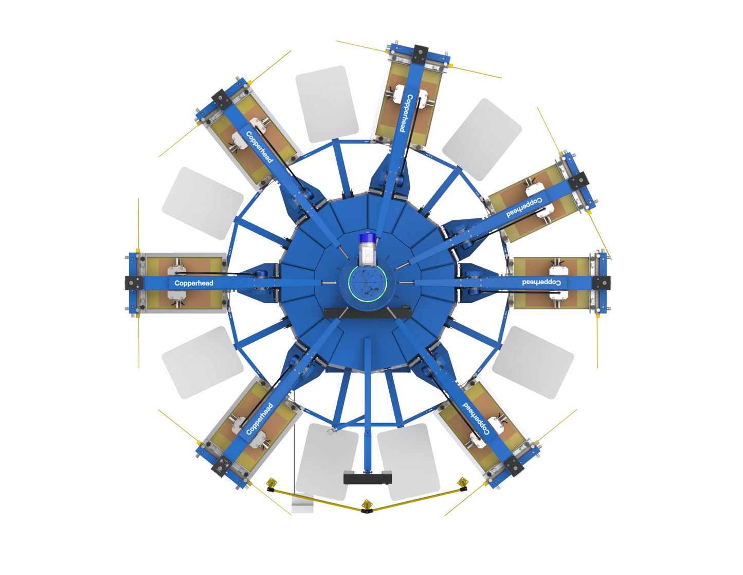 Copperhead Matrix Di4.0 Automatic Screen Press: top view