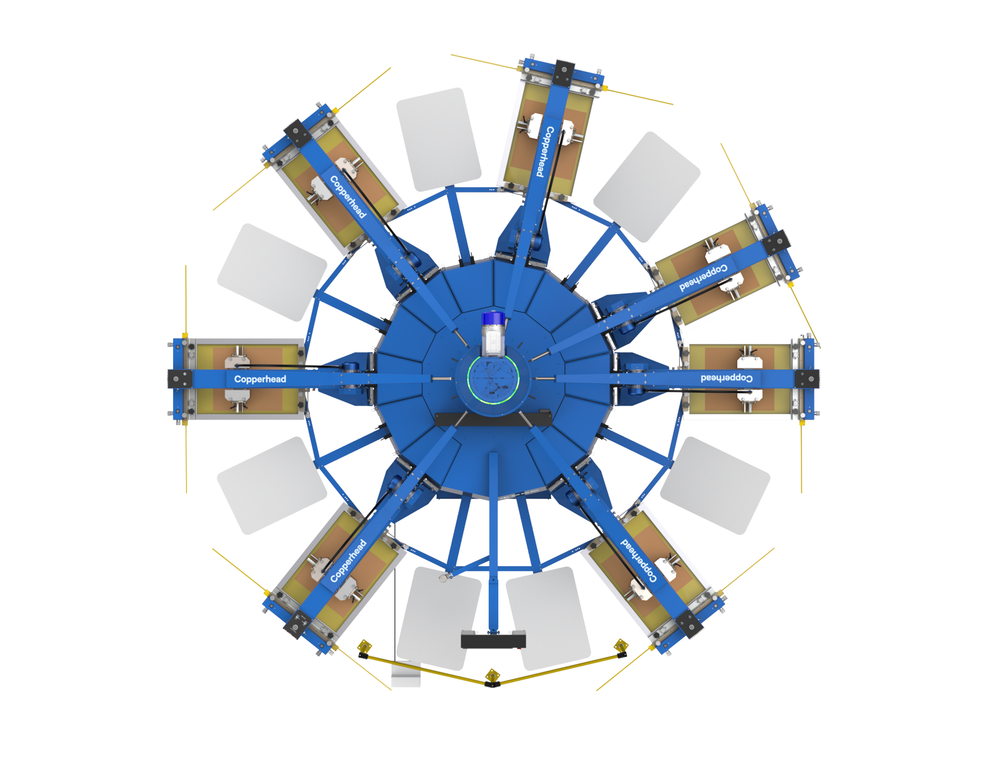Copperhead Matrix Di4.0 Automatic Screen Press: top view