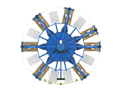 Copperhead Matrix Di4.0 Automatic Screen Press: top view
