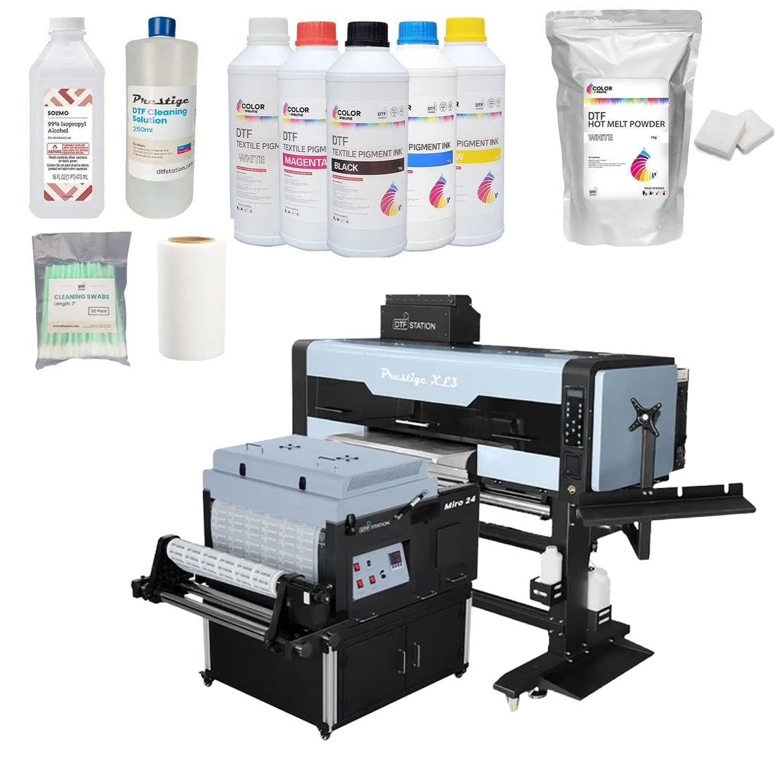 Prestige XL3 24" 8-Color DTF Printer Package & Bundle Options