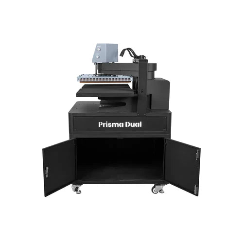 Prisma Dual machine with open doors on a white background