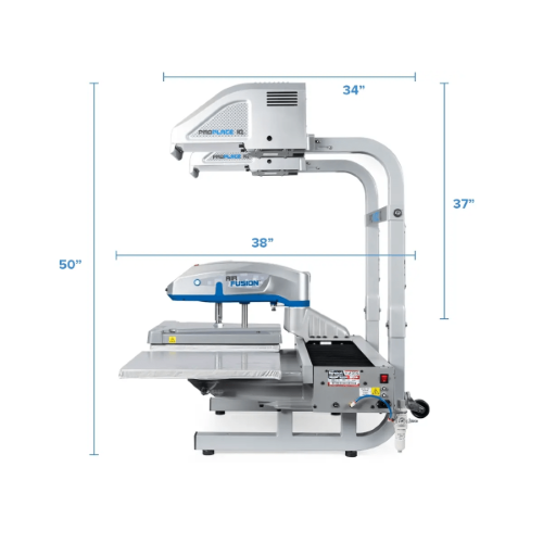 Dual Air Fusion ProPlace IQ with DUAL AIR FUSION IQ® Heat Press - Dimensions