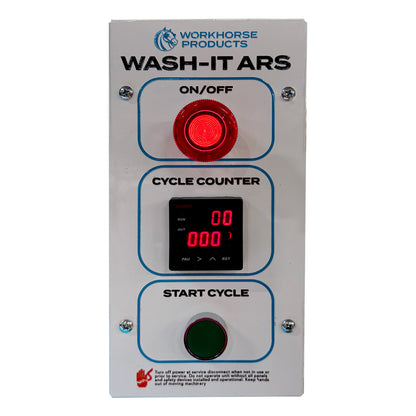 Workhorse Wash-IT ARS Screen Reclaimer/Developer control panel
