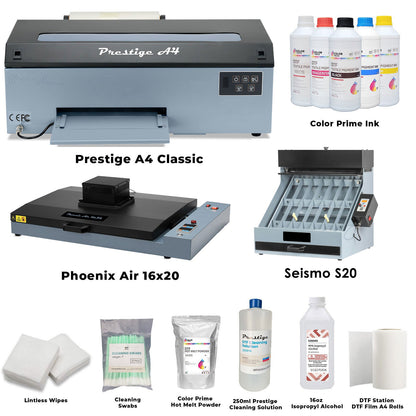 A4 Printer with Curing Oven and Shaker Bundles