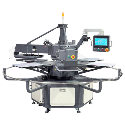 APEX X6 - 6 Station 16” x 20” Fully Automatic Rotary Heat Press - With Preheat
