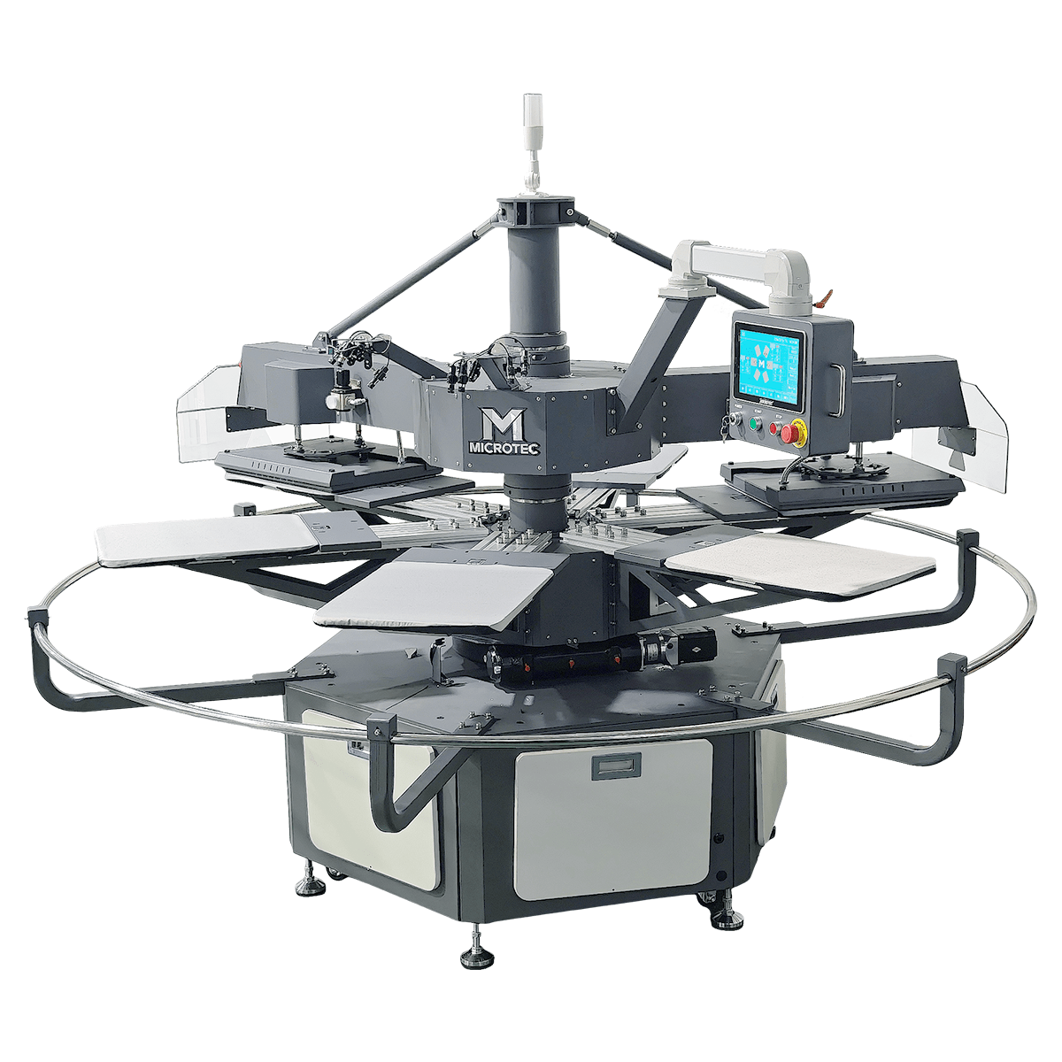 APEX X6 - 6 Station 16” x 20” Fully Automatic Rotary Heat Press - No Preheat