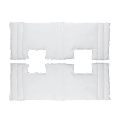 2 white fabric filter