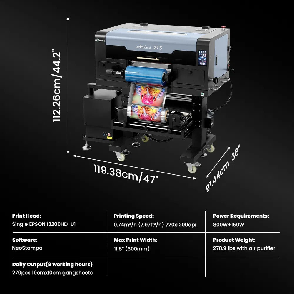Aries 213 - 13" UV DTF Printer
