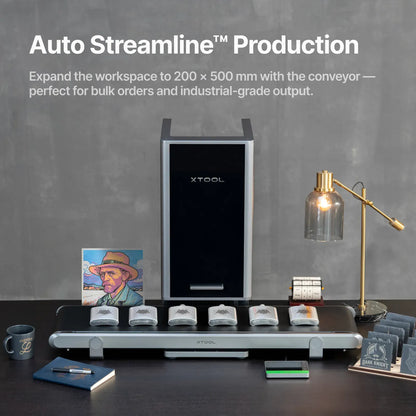 xTool F2 Ultra 60W MOPA & 40W Diode Dual Laser Engraver Conveyor