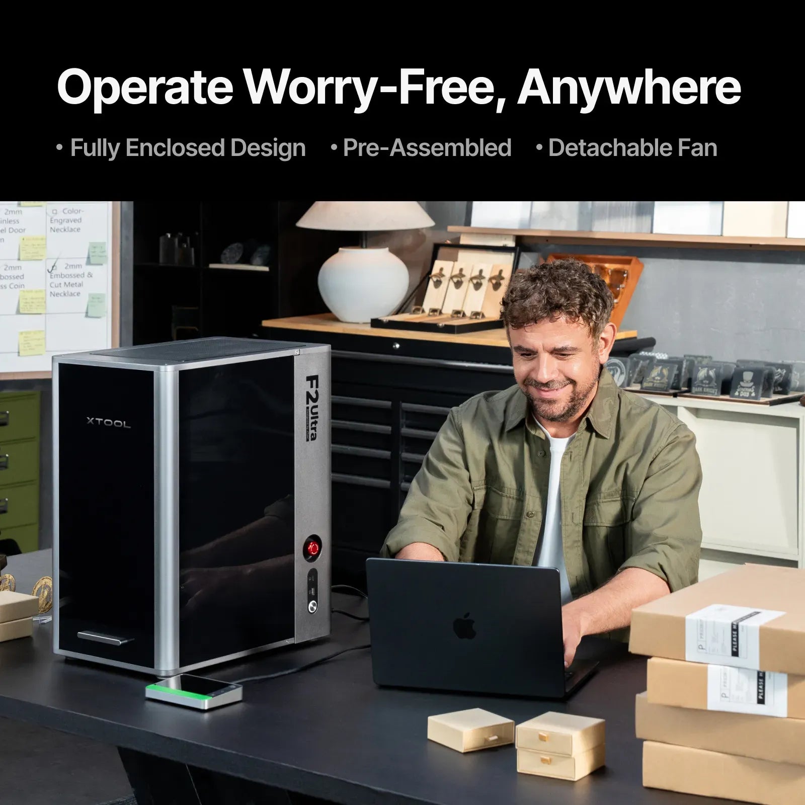 xTool F2 Ultra 60W MOPA & 40W Diode Dual Laser Engraver Worry Free