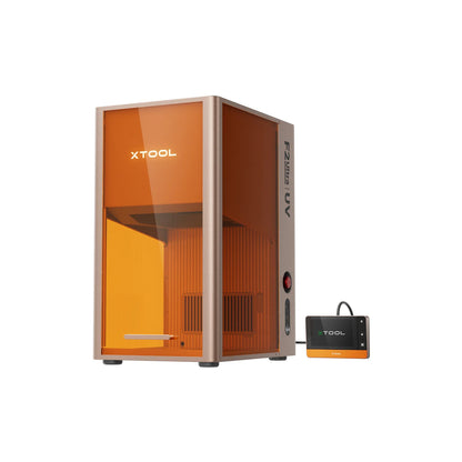 XTOOL UV machine with a smaller device on a white background