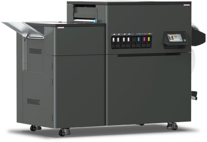 Vega S17 DTF printer all-in-one production system in dark gray with digital touchscreen display