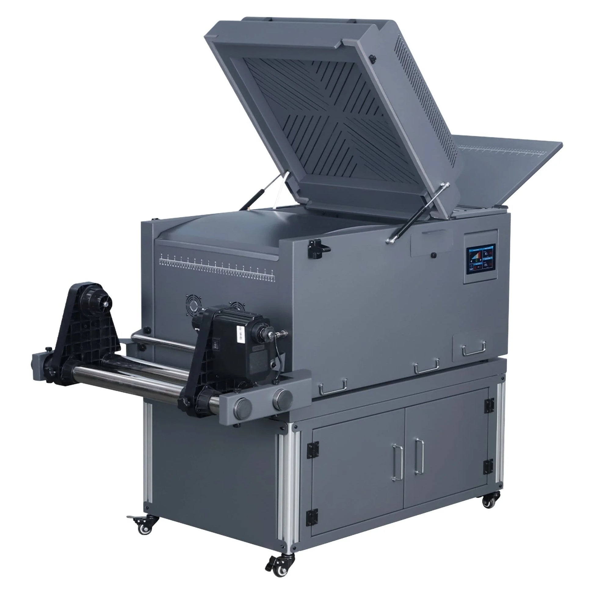 DTF Station Miro 16" DTF Powder Shaker and Dryer open view